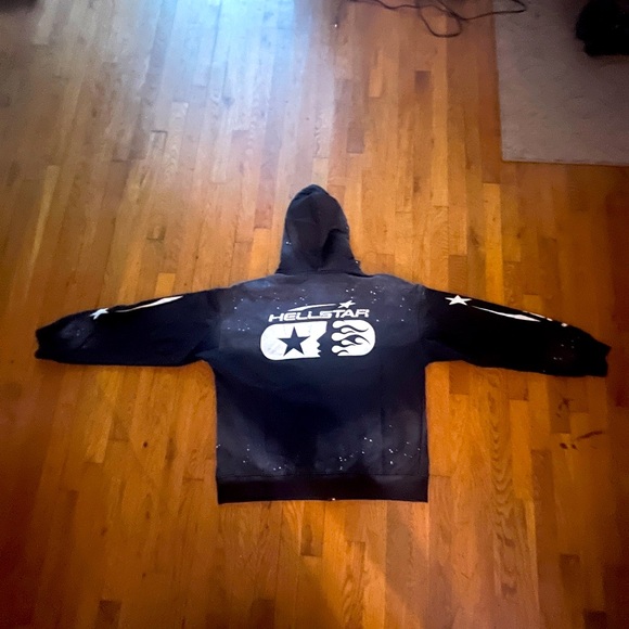 Hellstar hoodie black zip up - Picture 2 of 3